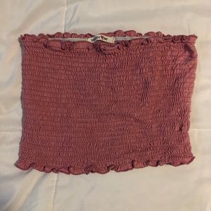 pink tube top